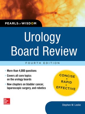 cover image of Urology Board Review Pearls of Wisdom